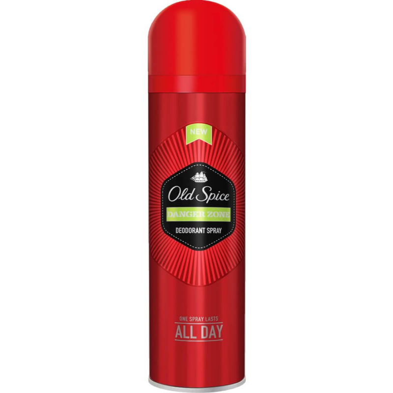 Spray Deodorant Old Spice Danger Zone All Day, 125 ml, pentru barbati