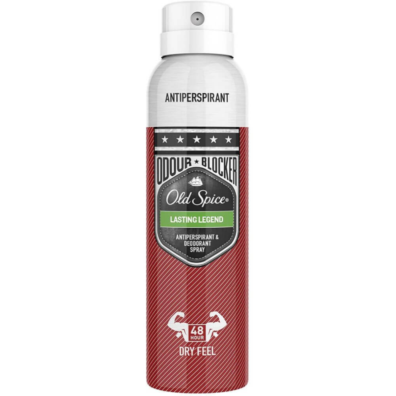 Spray Deodorant Old Spice Lasting Legend Odor Blocker, 150 ml, pentru barbati