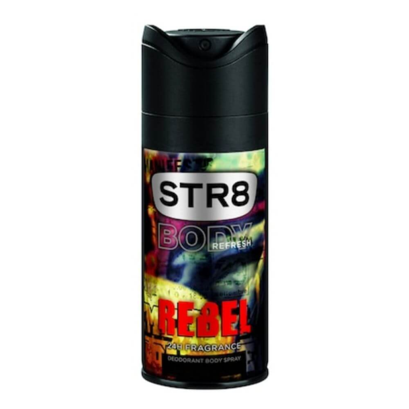 Spray Deodorant STR8 Rebel Body Refresh, 150 ml, pentru barbati