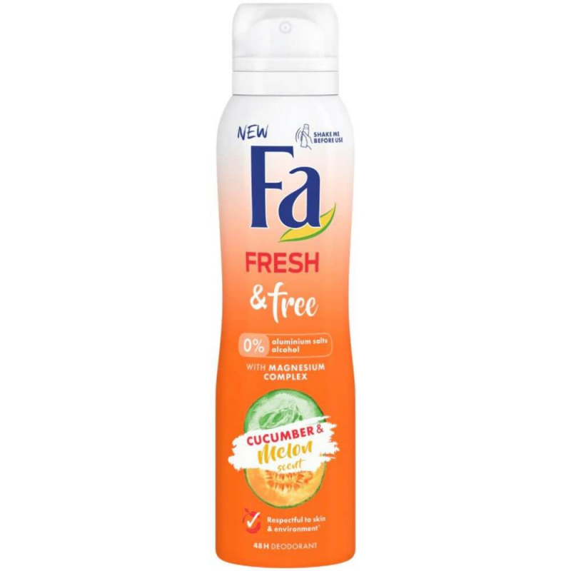 Deodorant Spray FA, Castravete & Pepene, 150 ml, 48 h Protectie