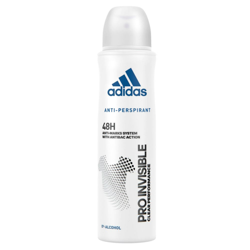 Spray Deodorant Adidas Pro Invisible, 150 ml, Pentru Femei