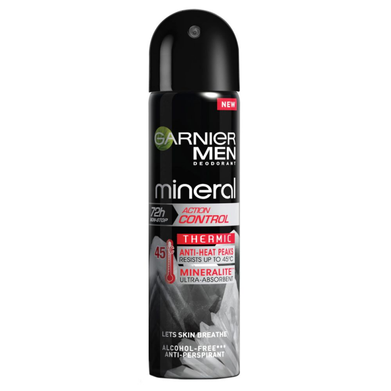 Deodorant Spray Garnier Mineral Action Control Thermic, 150 ml, Pentru Barbati