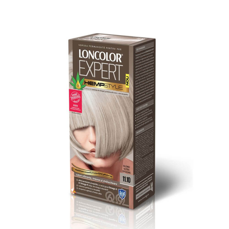 Vopsea de Par Loncolor Expert Hempstyle 11.10, Blond Ultra Deschis, 100 ml