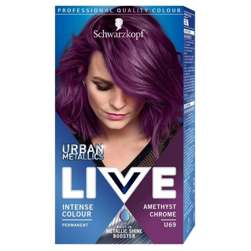 Vopsea Par Permanenta LIVE Urban Metallics, U69 Amethyst Chrome, 142.5 ml