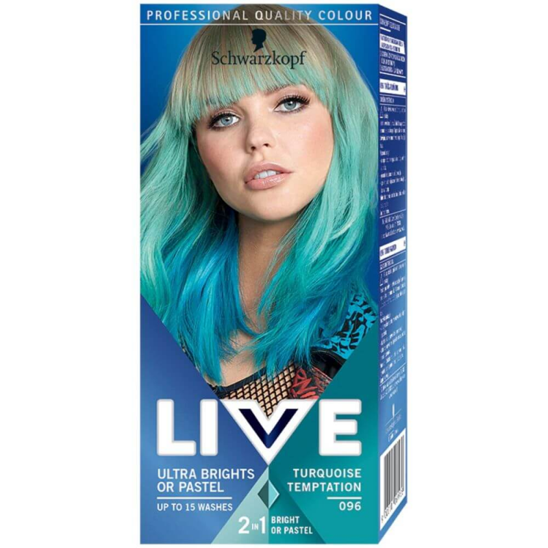 Vopsea Par Semipermanenta LIVE Ultra Brights or Pastel, 096 Turquoise Temptation, 80 ml