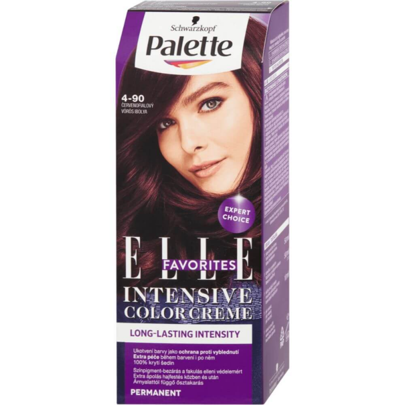 Vopsea de Par Permanenta PALETTE Intensive Color Cream 4-90, 100 ml, Rosu Violet