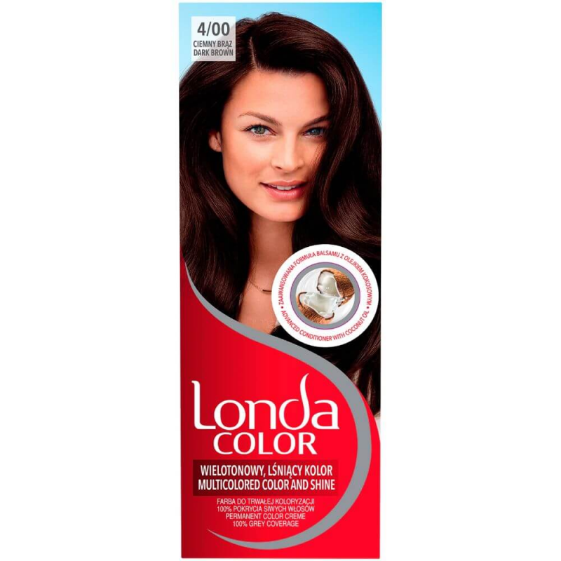 Vopsea de Par Permanenta Londa Color Blend 4/00, 110 ml, Saten Inchis