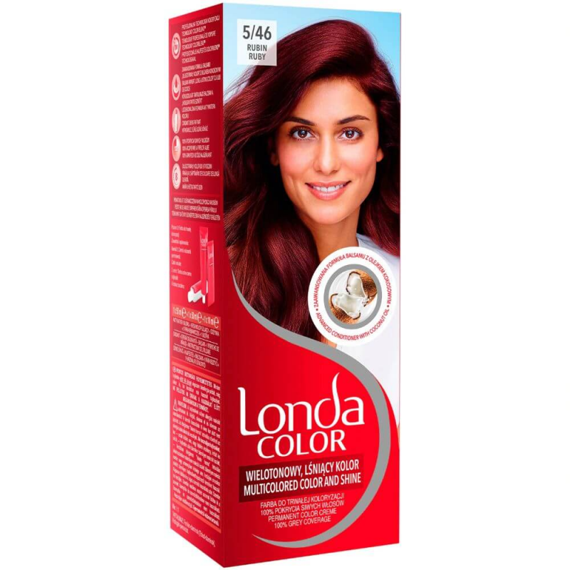 Vopsea de Par Permanenta Londa Color Blend 5/46, 110 ml, Rosu Rubin