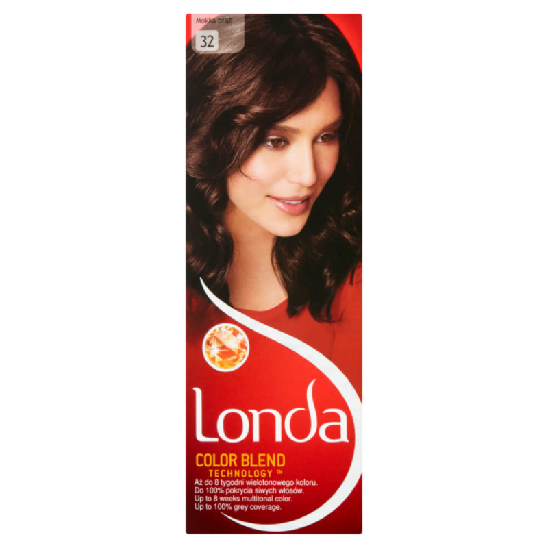 Vopsea de Par Permanenta Londa Color Blend 32, Brun Mocca