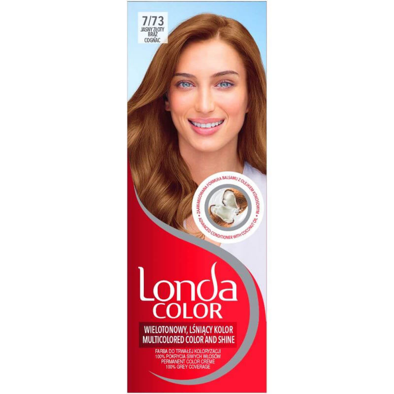 Vopsea de Par Permanenta Londa Color Blend 7/73, 110 ml, Blond Coniac