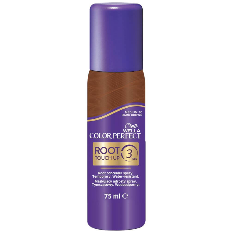 Spray Nuantator Wella Color Perfect Root Touch Up 3 Medium to Dark Brown, 75 ml, Saten Inchis