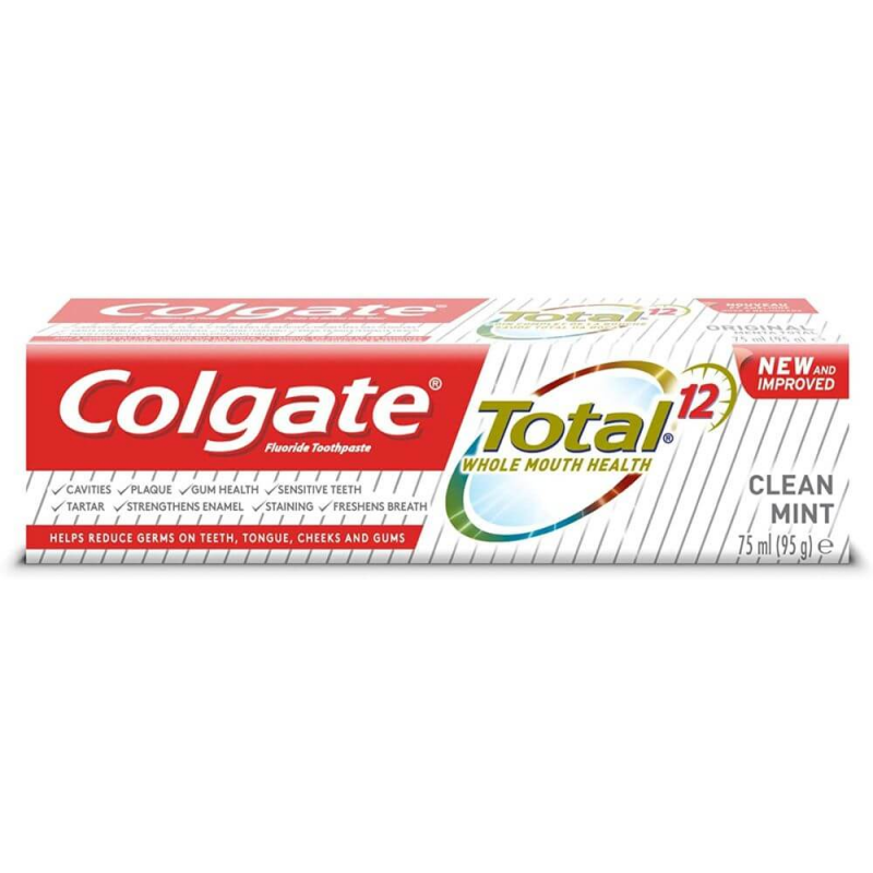 Pasta Dinti Colgate Total 12 Clean, 75 ml, Aroma Fresh Mint