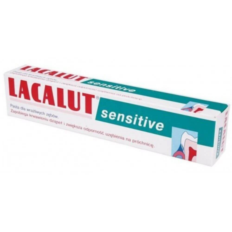 Pasta Dinti Lacalut Sensitive Fluor, 75 ml, Aroma de Menta