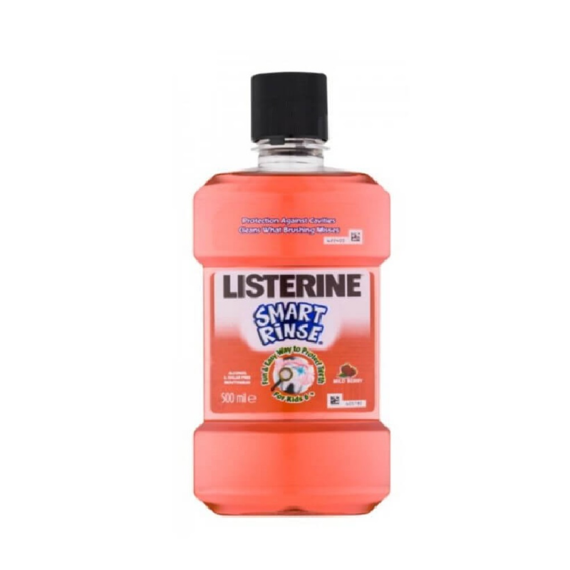 Apa de Gura Copii Listerine Smart Rinse, Fara Alcool, 500 ml