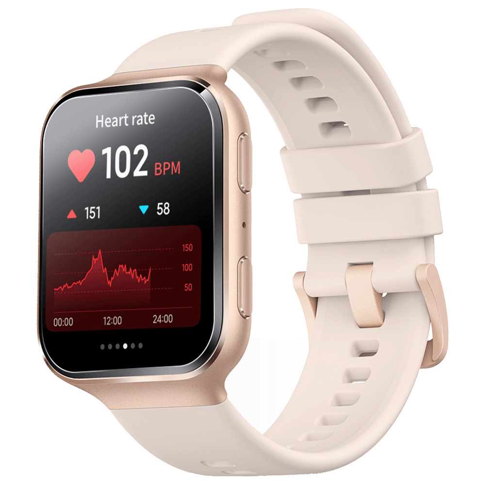 Smartwatch 70Mai Saphir, Geam din safir, GPS, Control vocal Alexa, Auriu