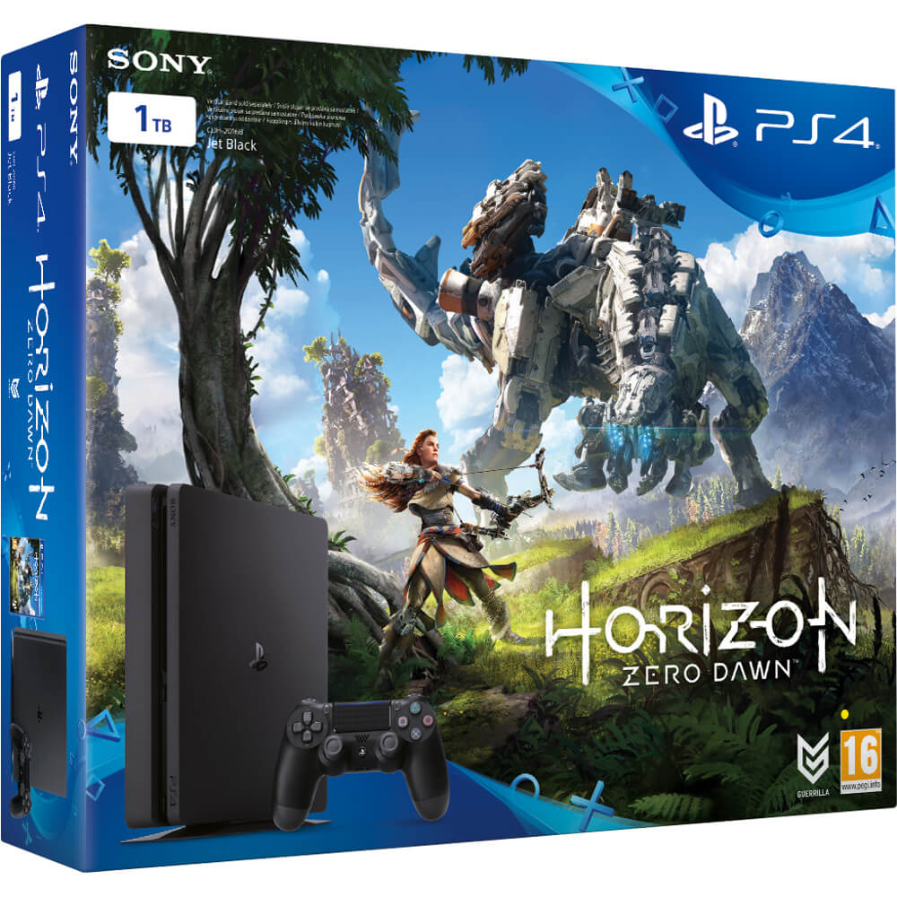 Consola Sony PS4 Slim (PlayStation 4), 1TB + Horizon Zero Dawn