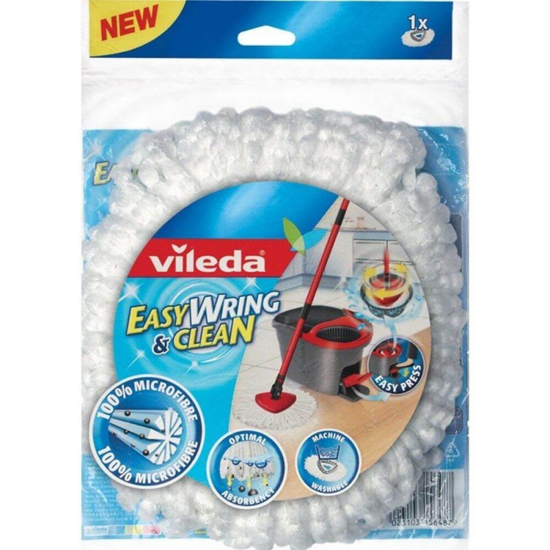 Rezerva Mop Vileda Easy Wring Clasic, Microfibra, Alb