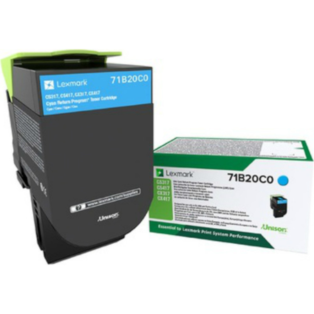 Cartus Toner Lexmark 71B20C0 Cyan Return