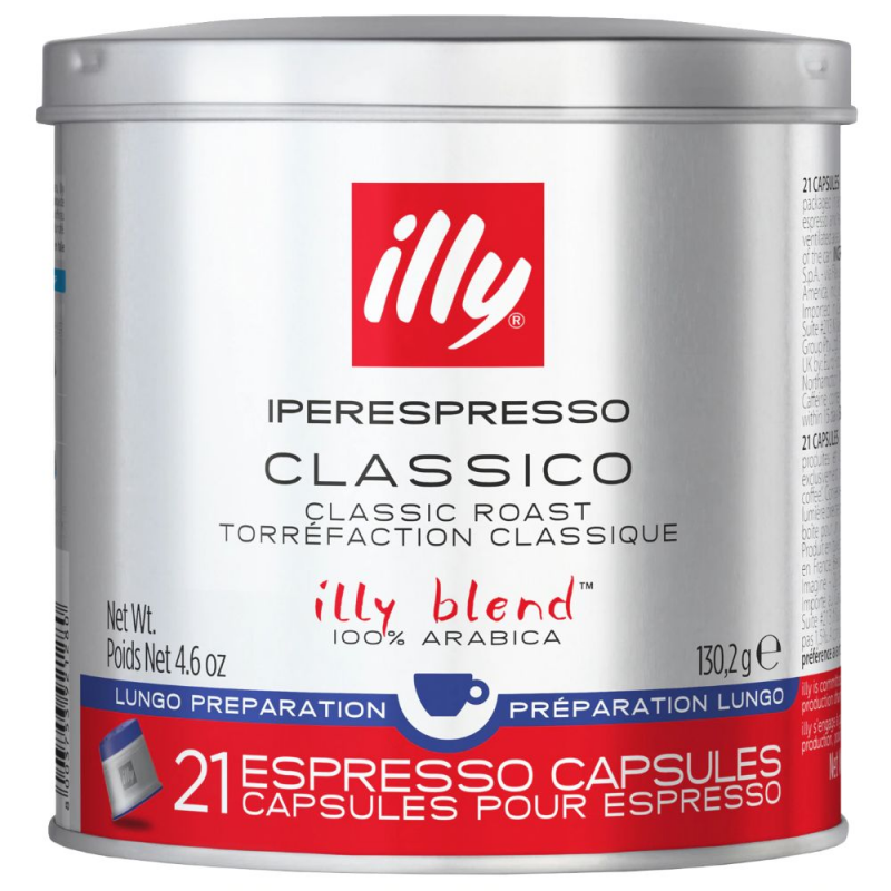 Pachet 21 Capsule de Cafea Arabica, Illy Iperespresso Long