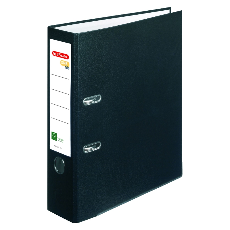 Biblioraft One File A4 8 Cm Fsc Negru