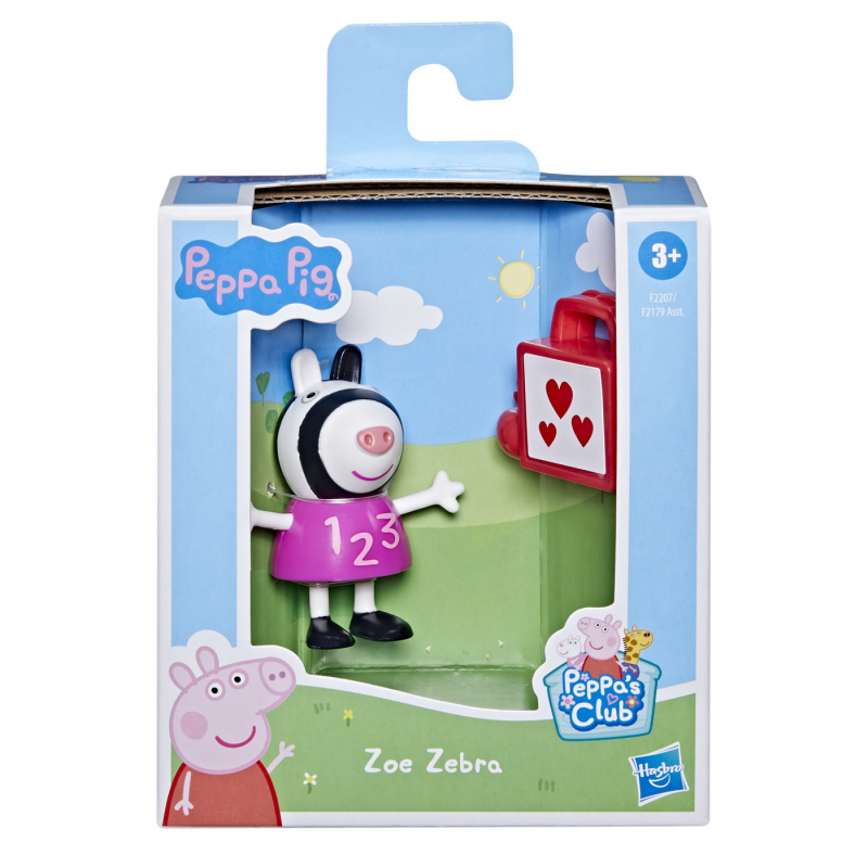 Figurina Peppa Pig - Prietenii Amuzanti Zebra Zoe, 7 cm