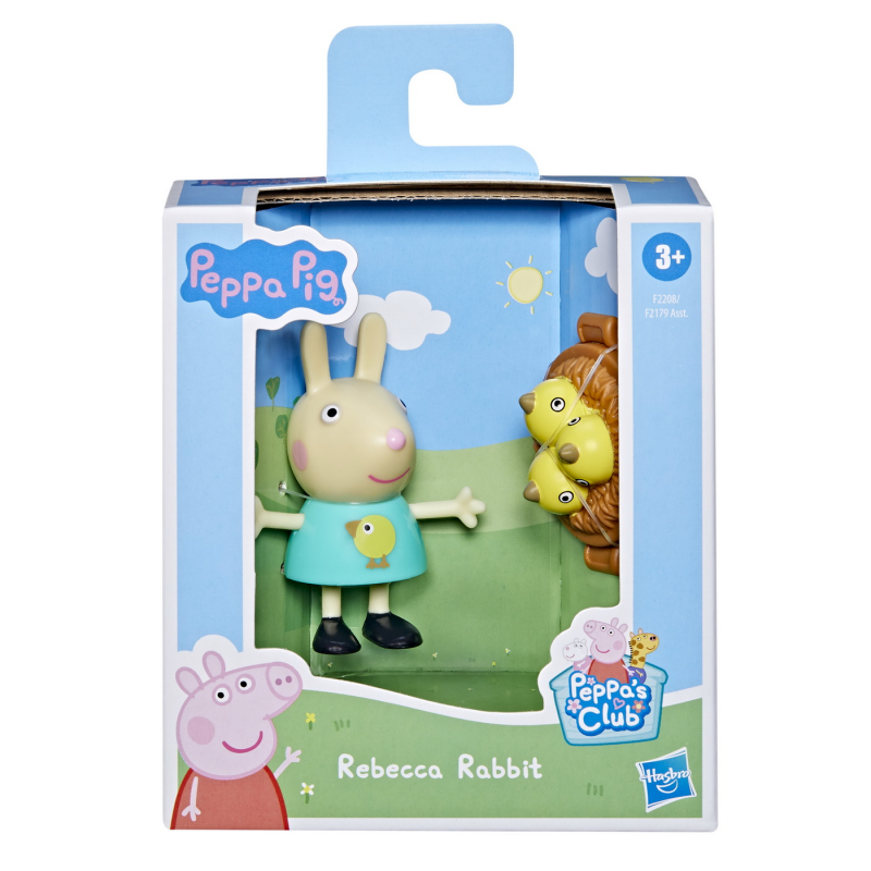 Figurina Peppa Pig - Prietenii amuzanti Iepurasul Rebecca, 7 cm