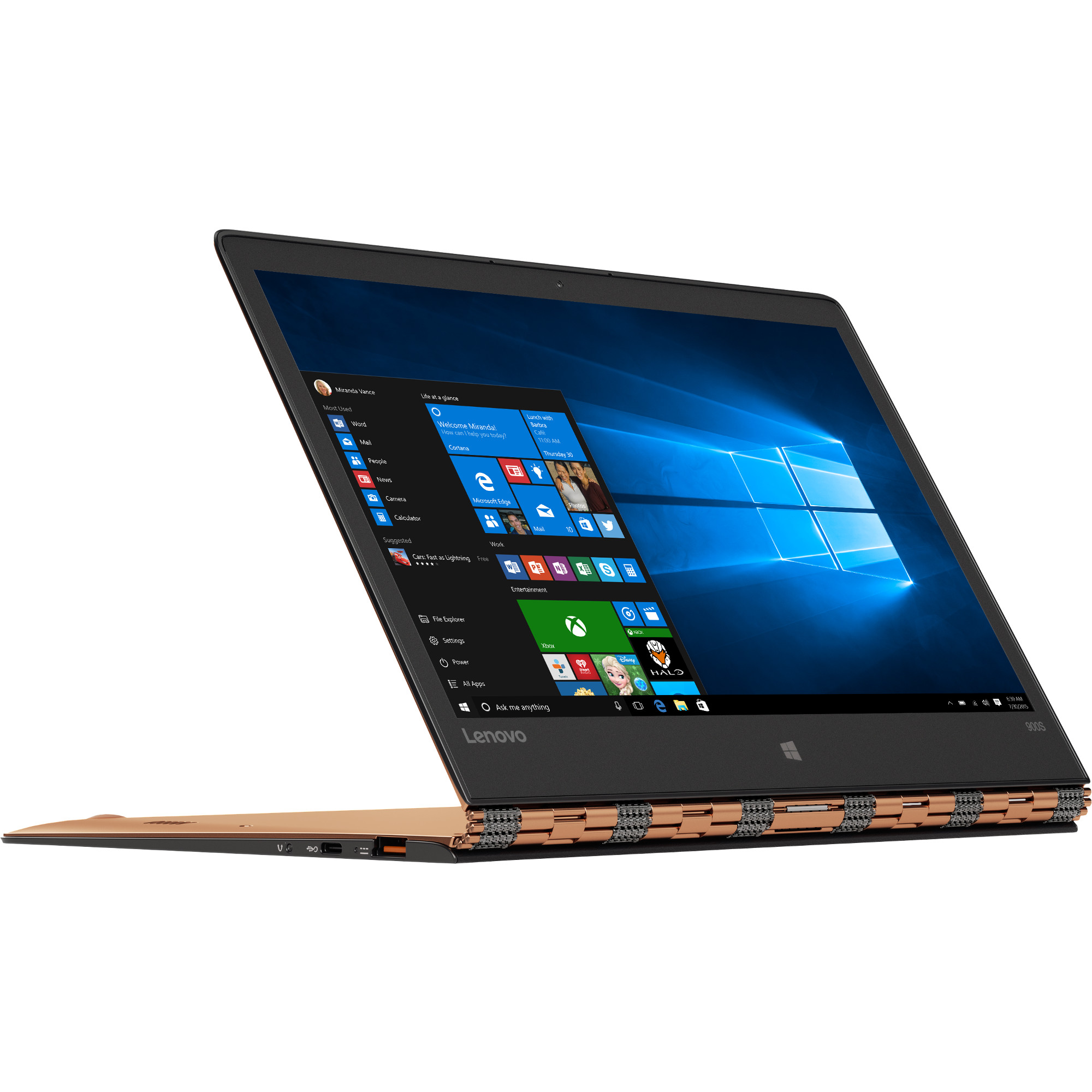 Laptop 2 in 1 Lenovo Yoga 900S-12IS, Intel Core M5-6Y54, 8GB DDR3, SSD 256GB, Intel HD Graphics, Windows 10, Argintiu