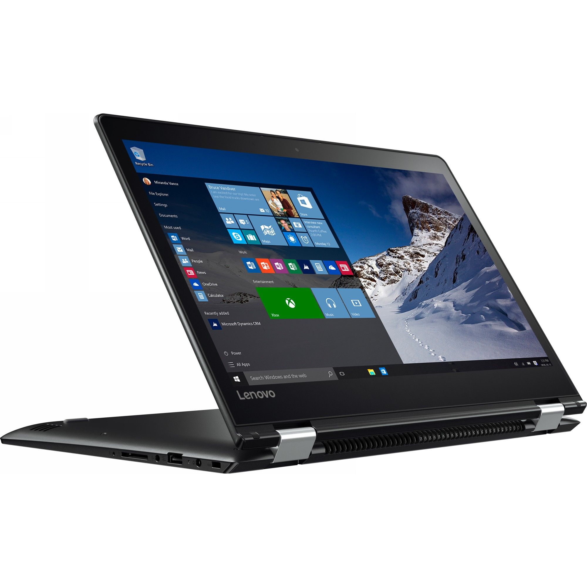 Laptop 2 in 1 Lenovo YOGA 510-14ISK, Intel Core i3-6006U, 8GB DDR4, HDD 1TB, AMD Radeon R5 M430 2GB, Windows 10 Home