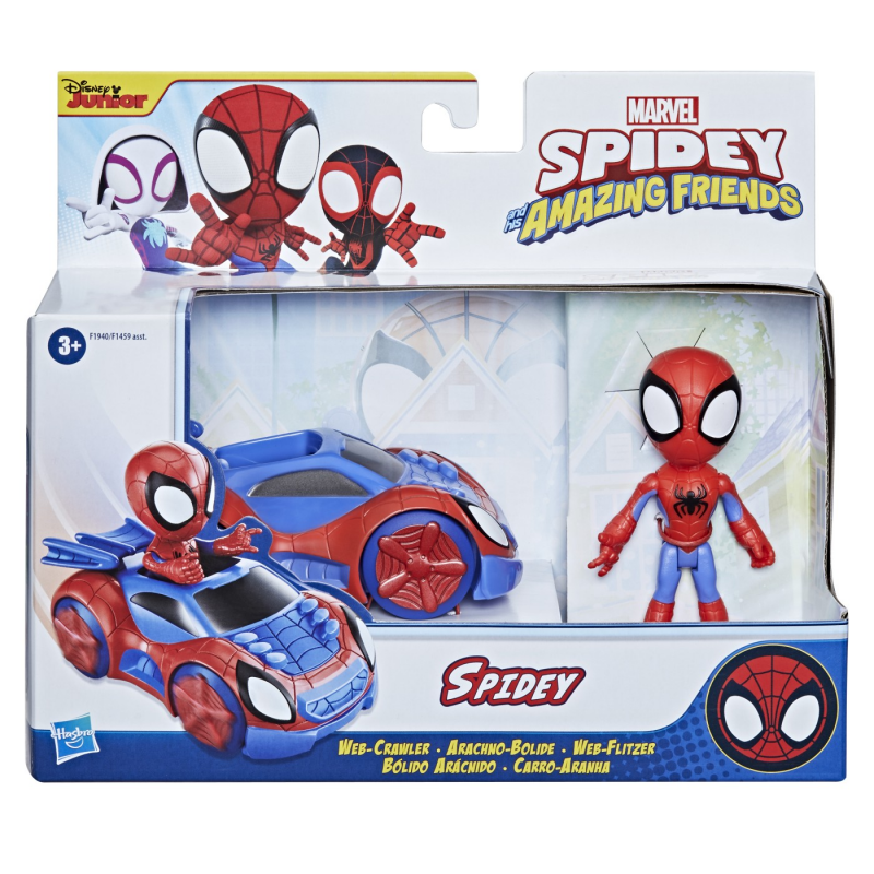 Spidey Prietenii Extraordinari - Set Vehicul si Figurina Spidey