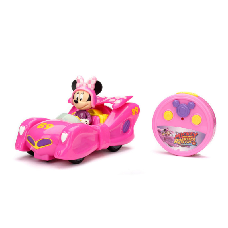 Masina cu telecomanda Disney Minnie Mouse, Roadster Racer, 19 cm