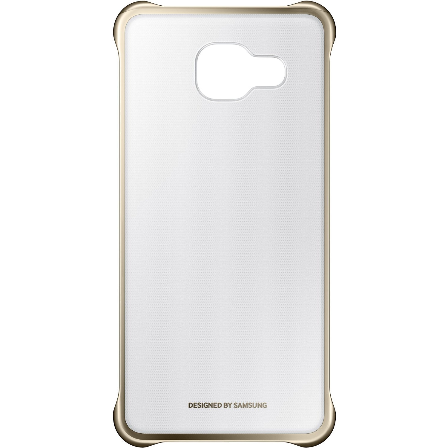 Carcasa de protectie Clear Cover Samsung pentru Galaxy A3 2016, Auriu