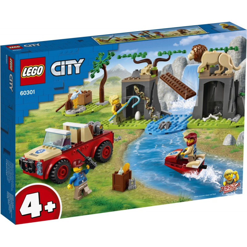 LEGO City - Masina de Teren Pentru Salvarea Animalelor Salbatice 60301