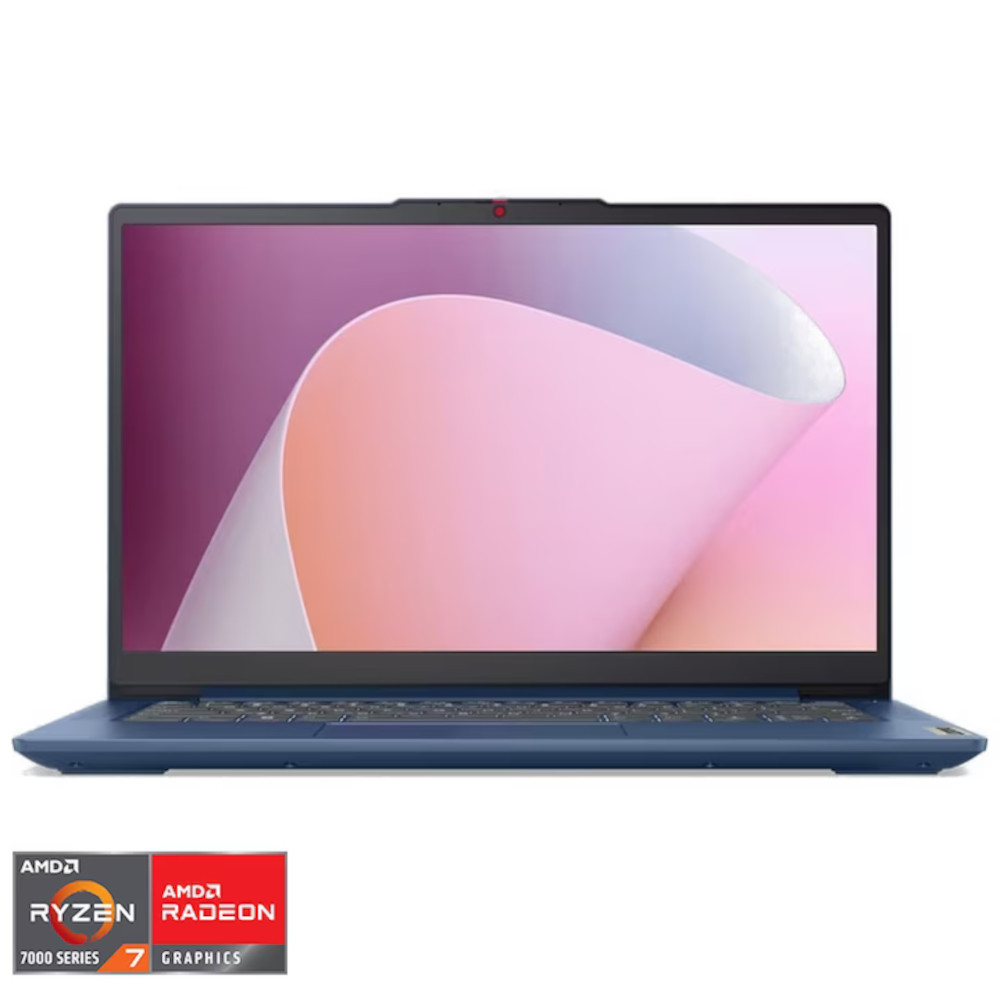 Laptop Lenovo IP S3 14 R7 7730U, 16GB, 1TB SSD, No OS, Abyss Blue