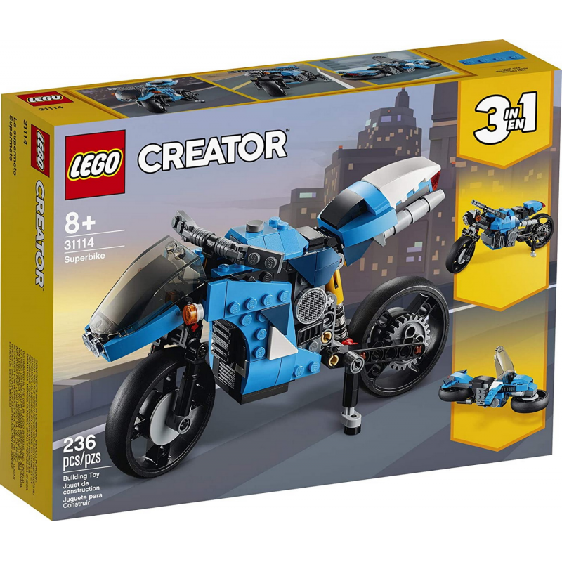 LEGO Creator 3 in 1 - Super motocicleta 31114