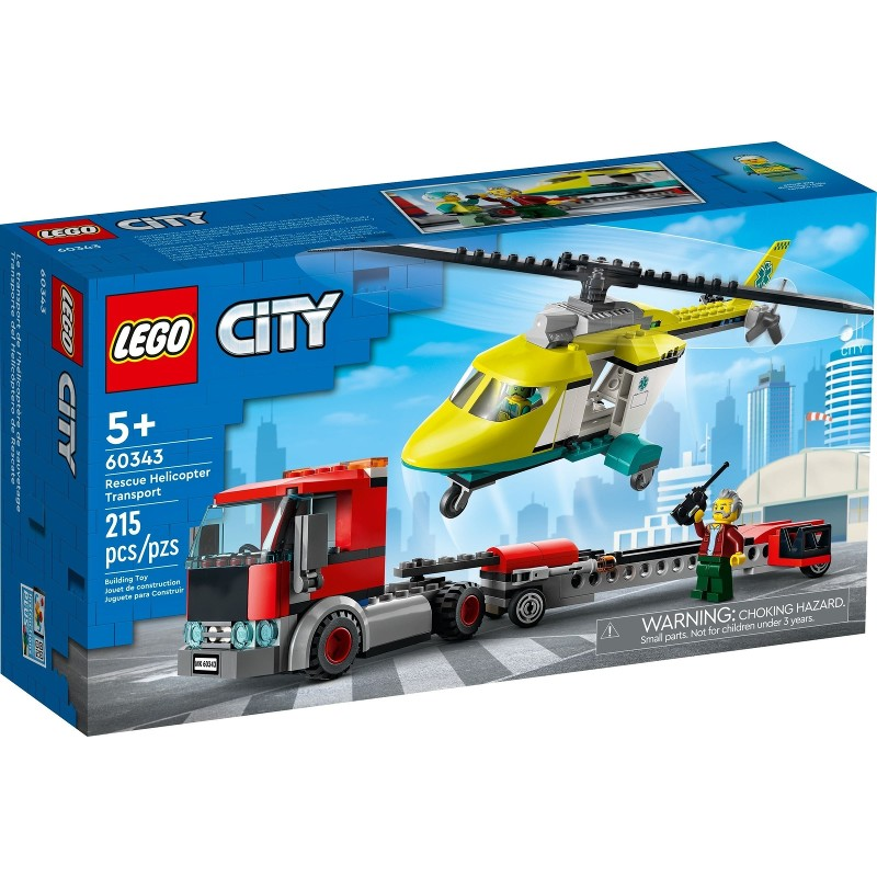 LEGO City - Transportul elicopterului de salvare 60343