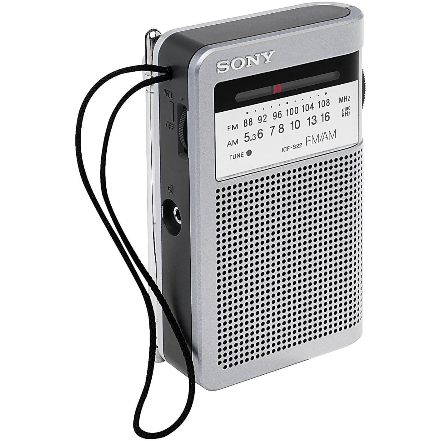 Radio Sony ICF-S22, Gri