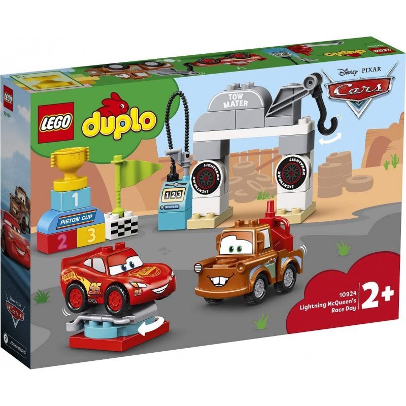 idei de cadouri pentru iubit de ziua lui LEGO DUPLO Cars Ziua Cursei Lui Fulger McQueen 10924