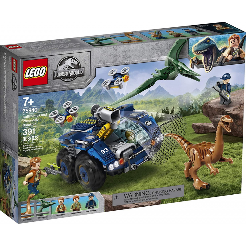 LEGO Jurassic World Evadarea lui Gallimimus si Pteranodon 75940