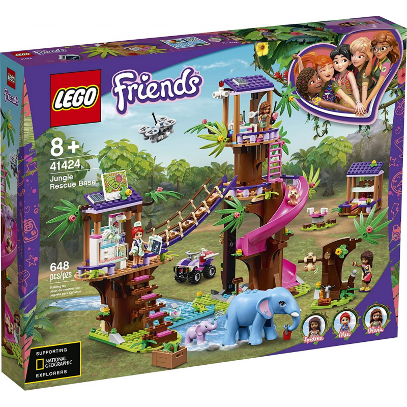 LEGO Friends Baza De Salvare Din Jungla 41424