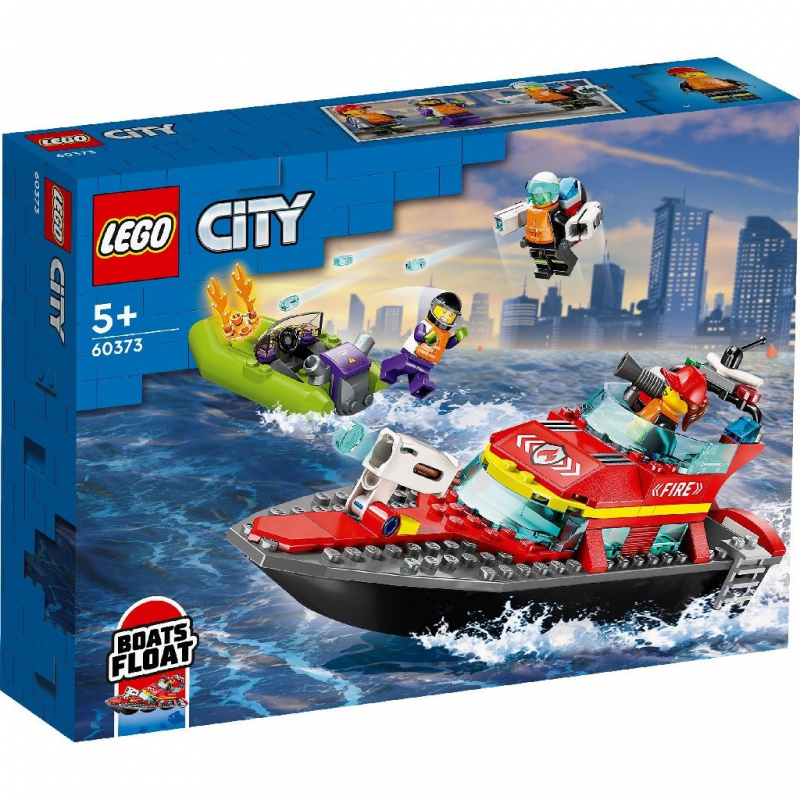 Lego City Barca De Salvare A Pompierilor 60373