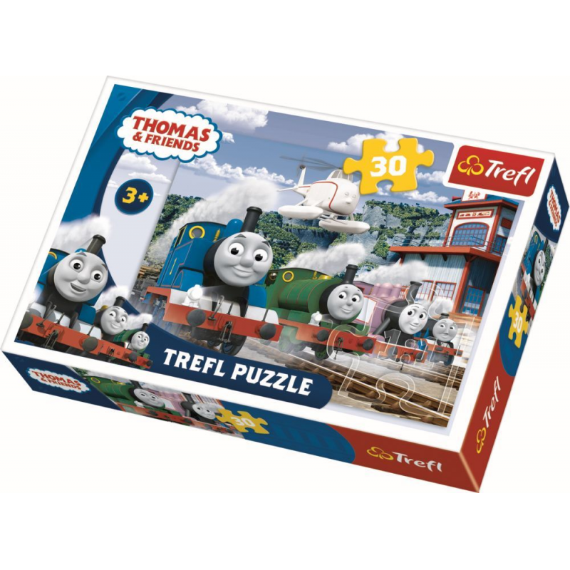 Puzzle Trefl, Thomas si prietenii, Cursa pe sine, 30 piese