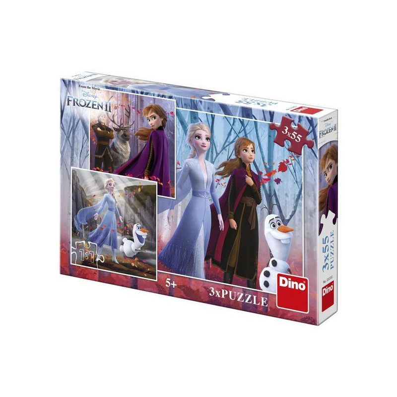 Puzzle 3 in 1 - Frozen II (3 x 55 piese)