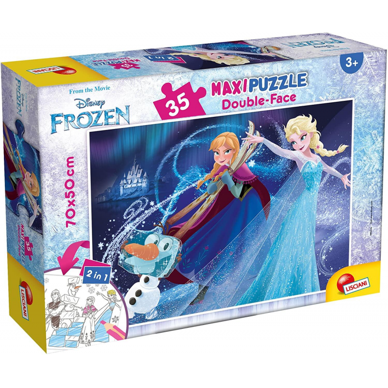 Puzzle de colorat maxi - Frozen (35 piese)