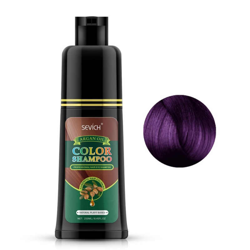 Sampon de vopsire a parului, purple, Argan Oil, Sevich, 500 ml