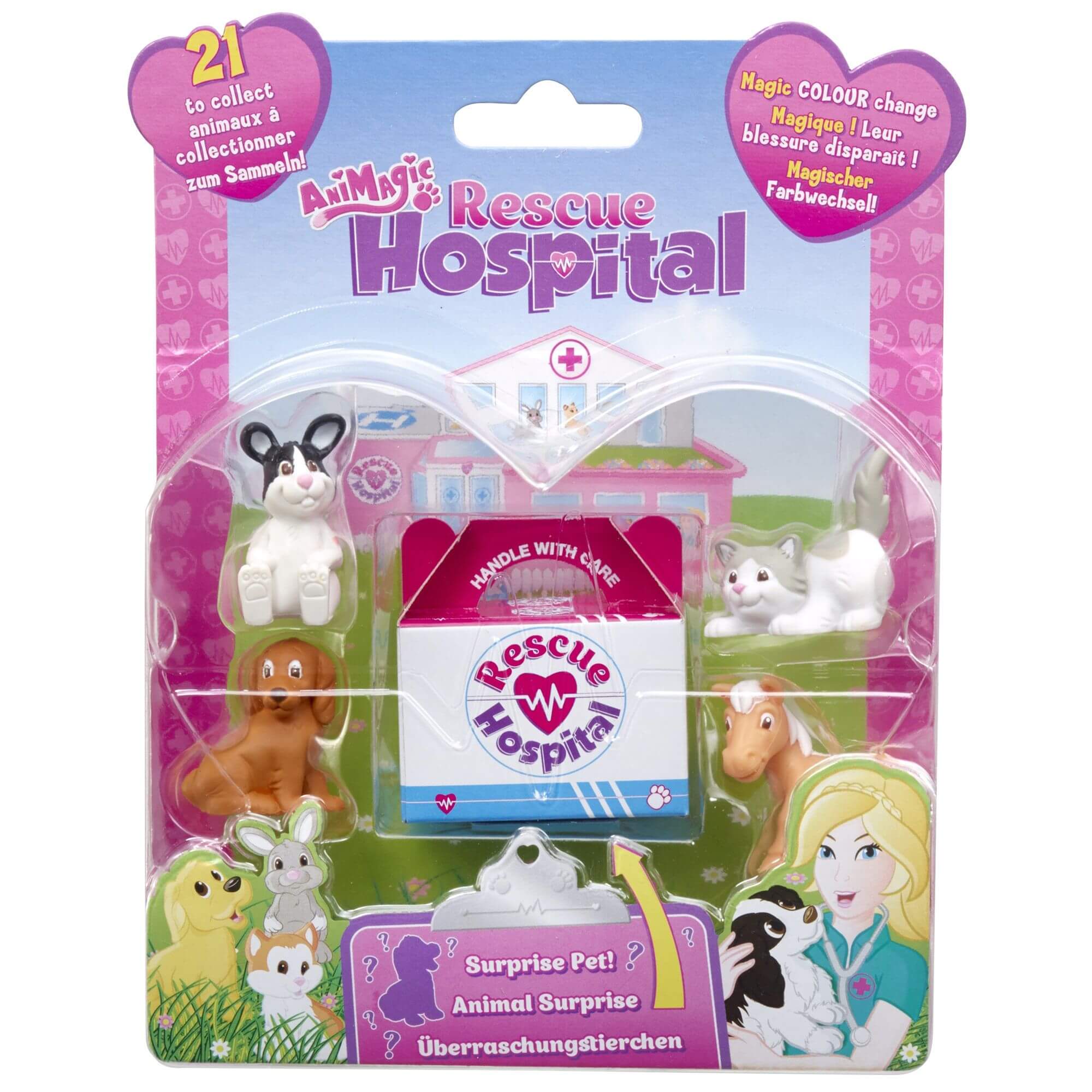 Set figurine Animagic Rescue Hospital Blister cu 5 figurine