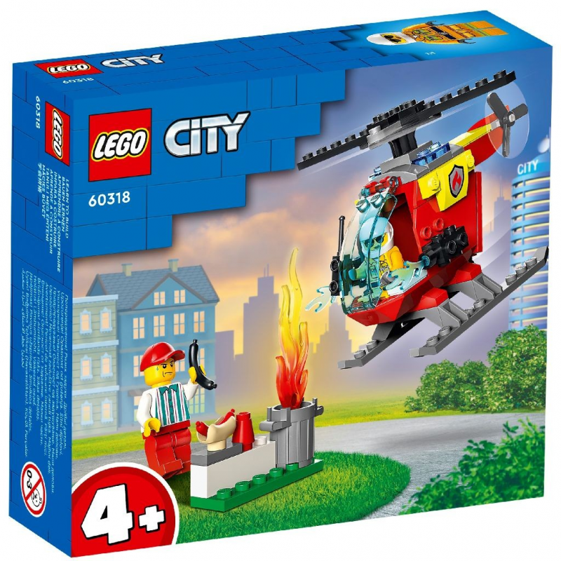 LEGO® City -  Elicopter de pompieri 60318, 53 piese