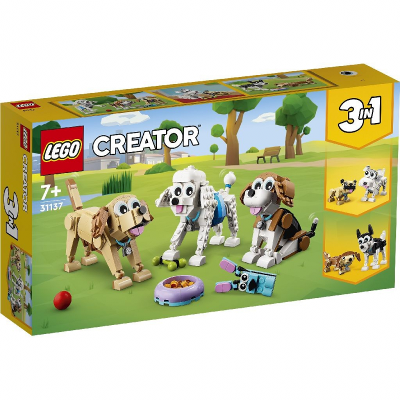 LEGO® Creator 3 in 1 - Caini adorabili 31137, 475 piese