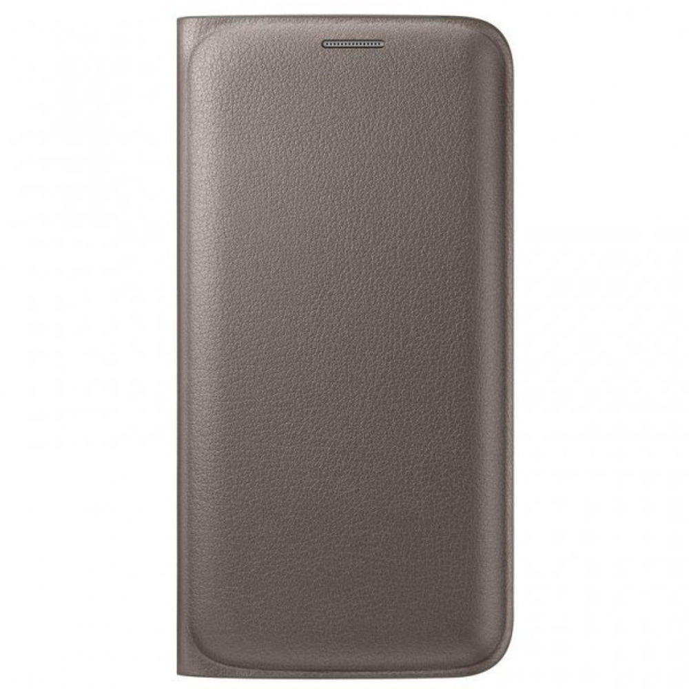 Husa Flip Wallet Samsung EF-WG925PFEGWW Galaxy S6 Edge, Auriu