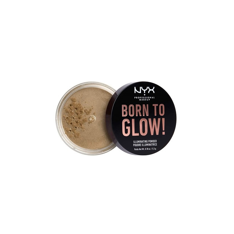 Pudra iluminatoare, NYX, Born To Glow, 02 Ultra Light Beam, 5.3 g