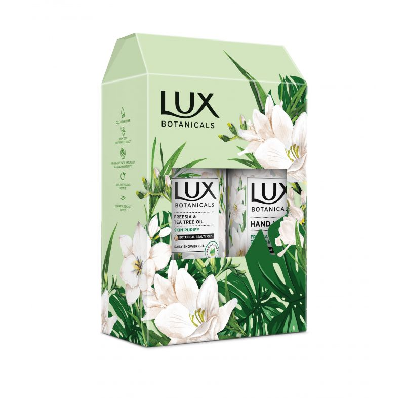 Set Lux Botanicals Frezie: Gel de dus, 500 ml + Sapun lichid, 400 ml